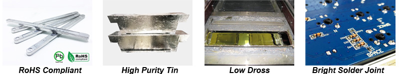 feature of lead free solder bar