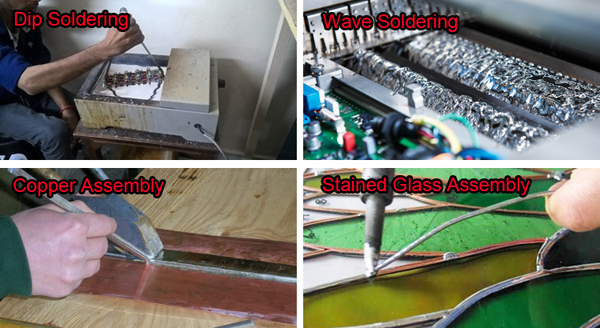 tin solder bar application