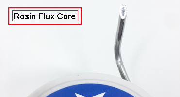 Flux cored electrical solder wire