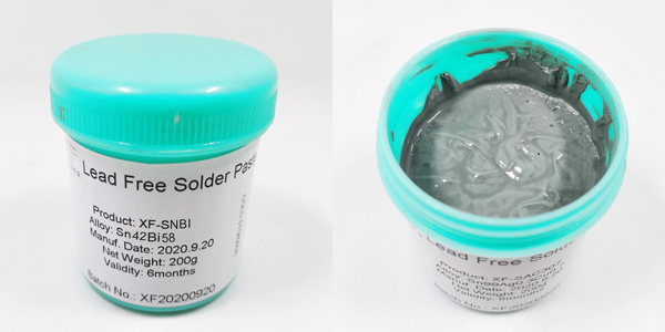 lead-free low temperature solder paste