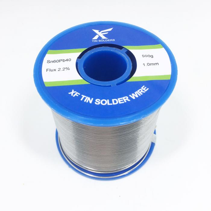 Alambre de Estaño 63/37 de 1mm y 450 gramos con Flux para Soldar Cables Eléctricos