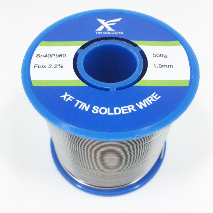 Rollo de 450gr (1 libra) de Cable de Soldadura de Estaño 40/60 en 0.8mm, 1mm, 1.2mm para Cámara de CCTV